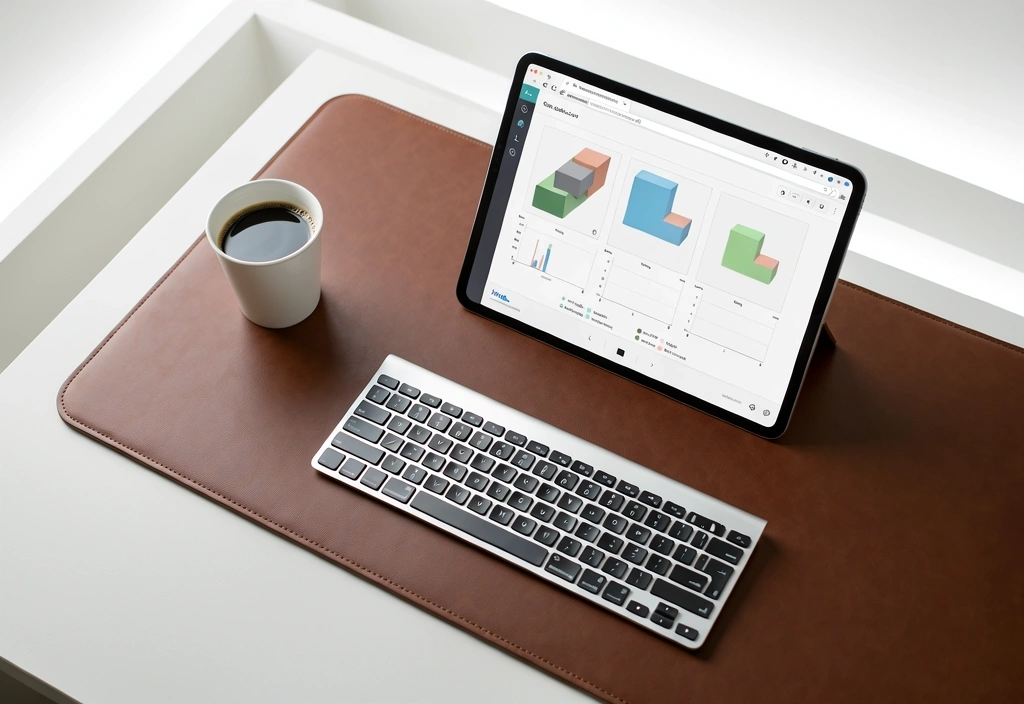 Meja kerja minimalis pria